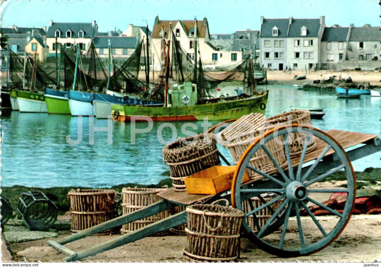 Fishing Boat - carriage - multiview - 1962 - Belgium - used – JH Postcards