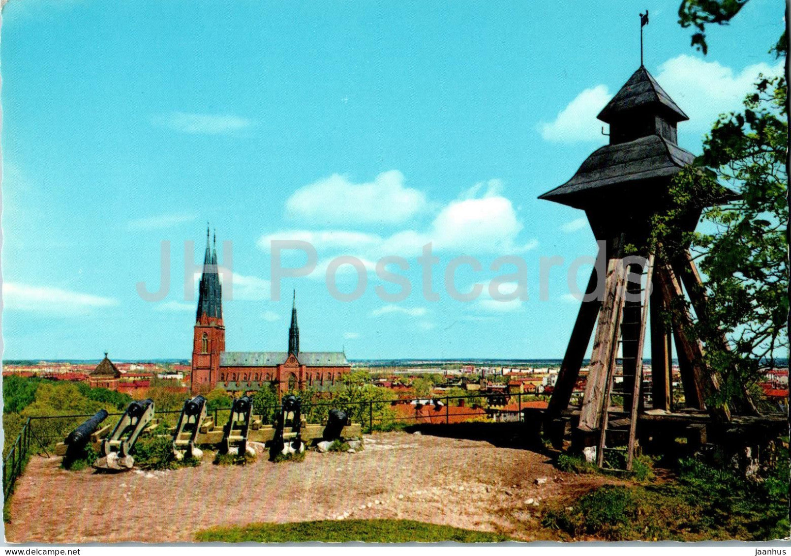 Uppsala - Domkyrkan och Gunillaklockan - Gunilla Bell Tower - cathedral - 838 - Sweden - unused - JH Postcards