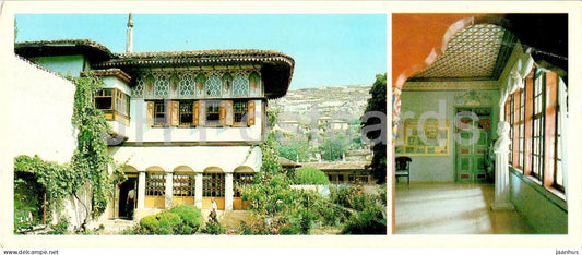 Bakhchysarai - summer gazebo and fruit cabinet in Pushkin room - 1986 - Ukraine USSR - unused - JH Postcards