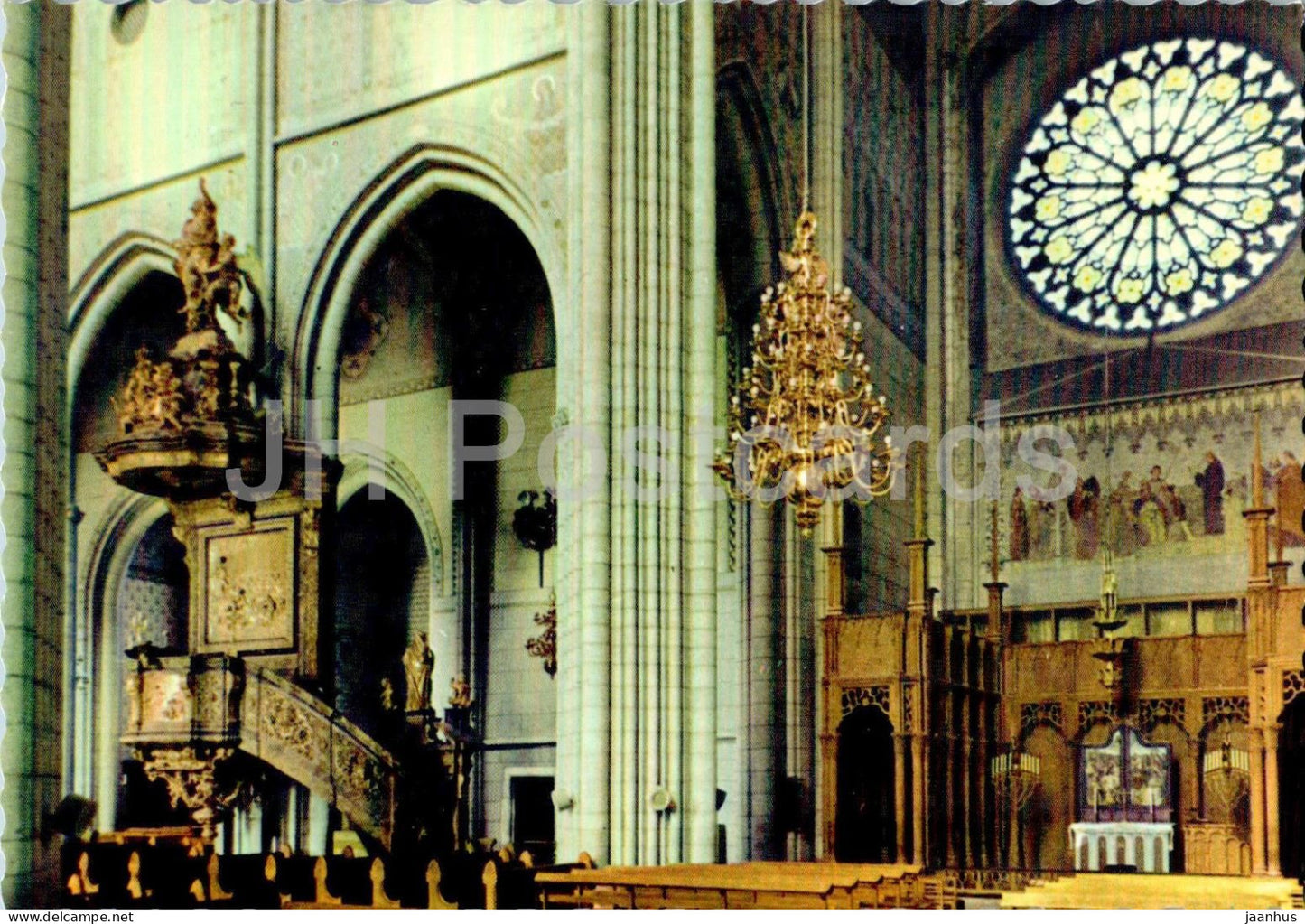 Uppsala Domkyrka - Ansgars Kapell och Predikstolen - Ansgar's Chapel and the Pulpit - cathedral - 78/32 - Sweden - used - JH Postcards