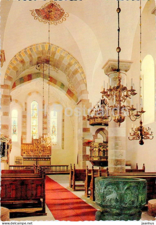 Wamlingbo Kyrka - interior - church - Gotland - 24210 - Sweden - unused - JH Postcards