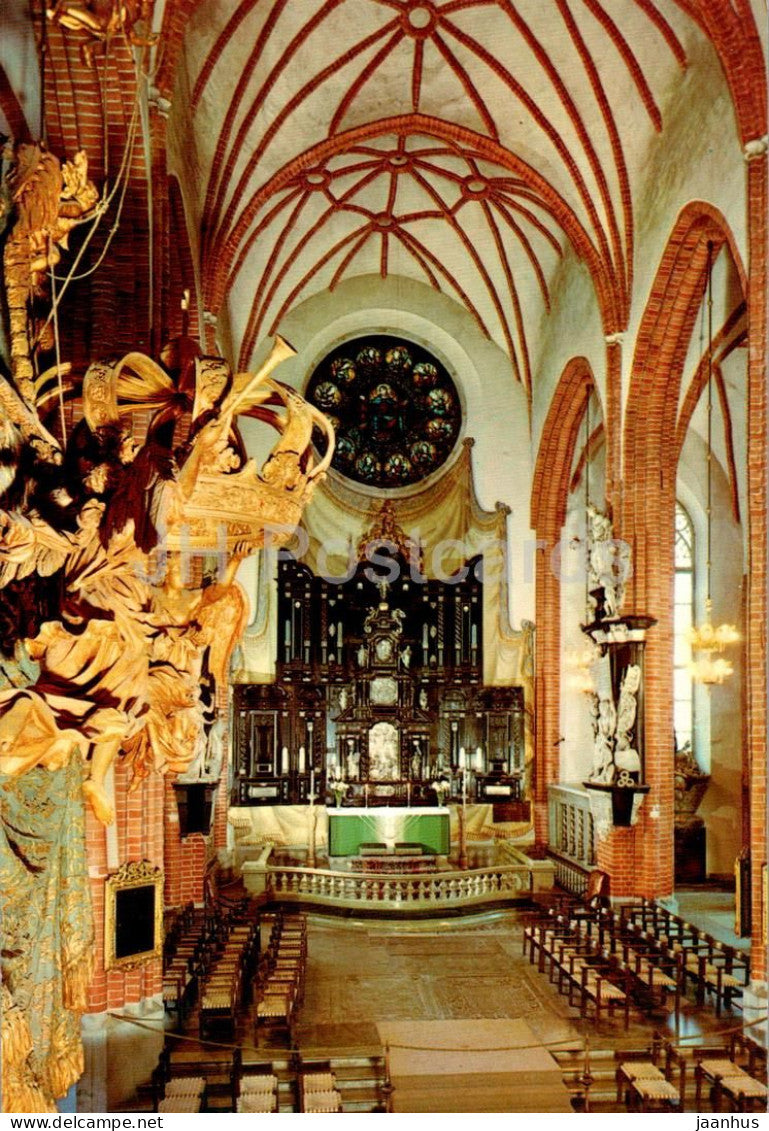 Stockholm - Storkyrkan - interior fran predikstolen mot altaret - pulpit - altar - cathedral - 9934 - Sweden - unused - JH Postcards