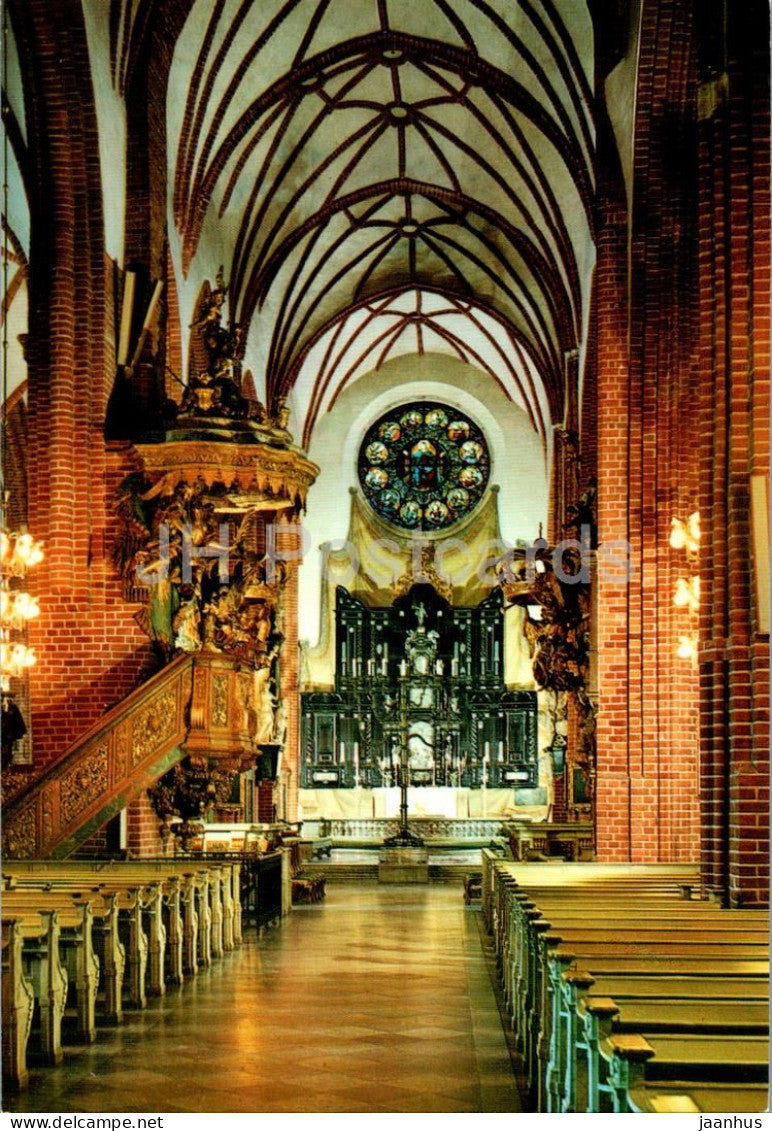 Stockholm - Storkyrkan - interior mot altaret - pulpit - altar - cathedral - 8937 - Sweden - unused - JH Postcards