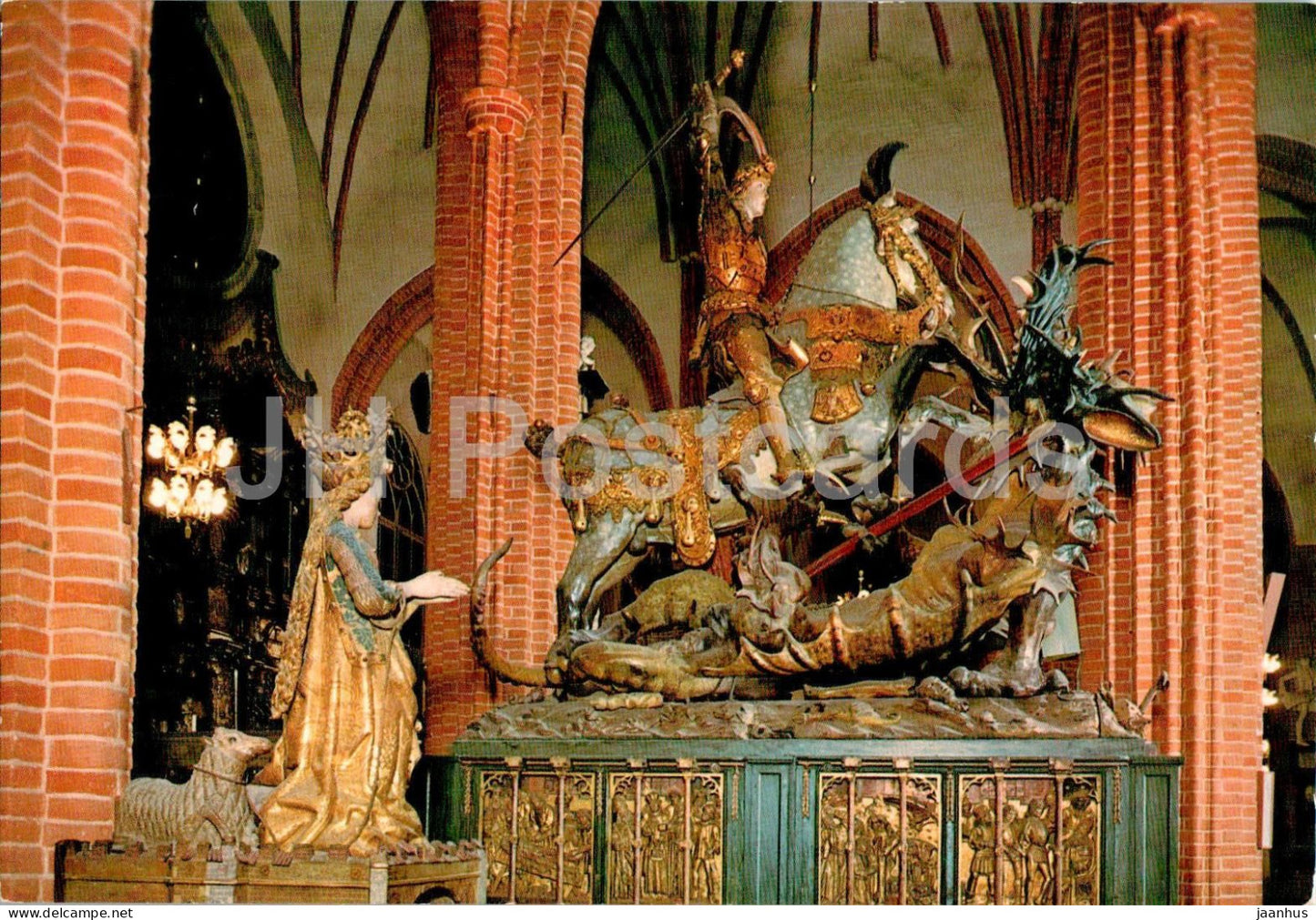 Stockholm - Storkyrkan - St Goran och Draken - Bernt Notke - Cathedral - St George and the Dragon - 9933 Sweden - unused - JH Postcards