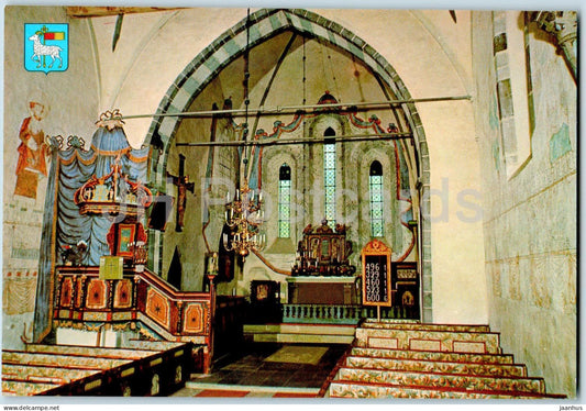 Ekeby Kyrka - interior - church - Gotland - 24662 - Sweden - unused - JH Postcards