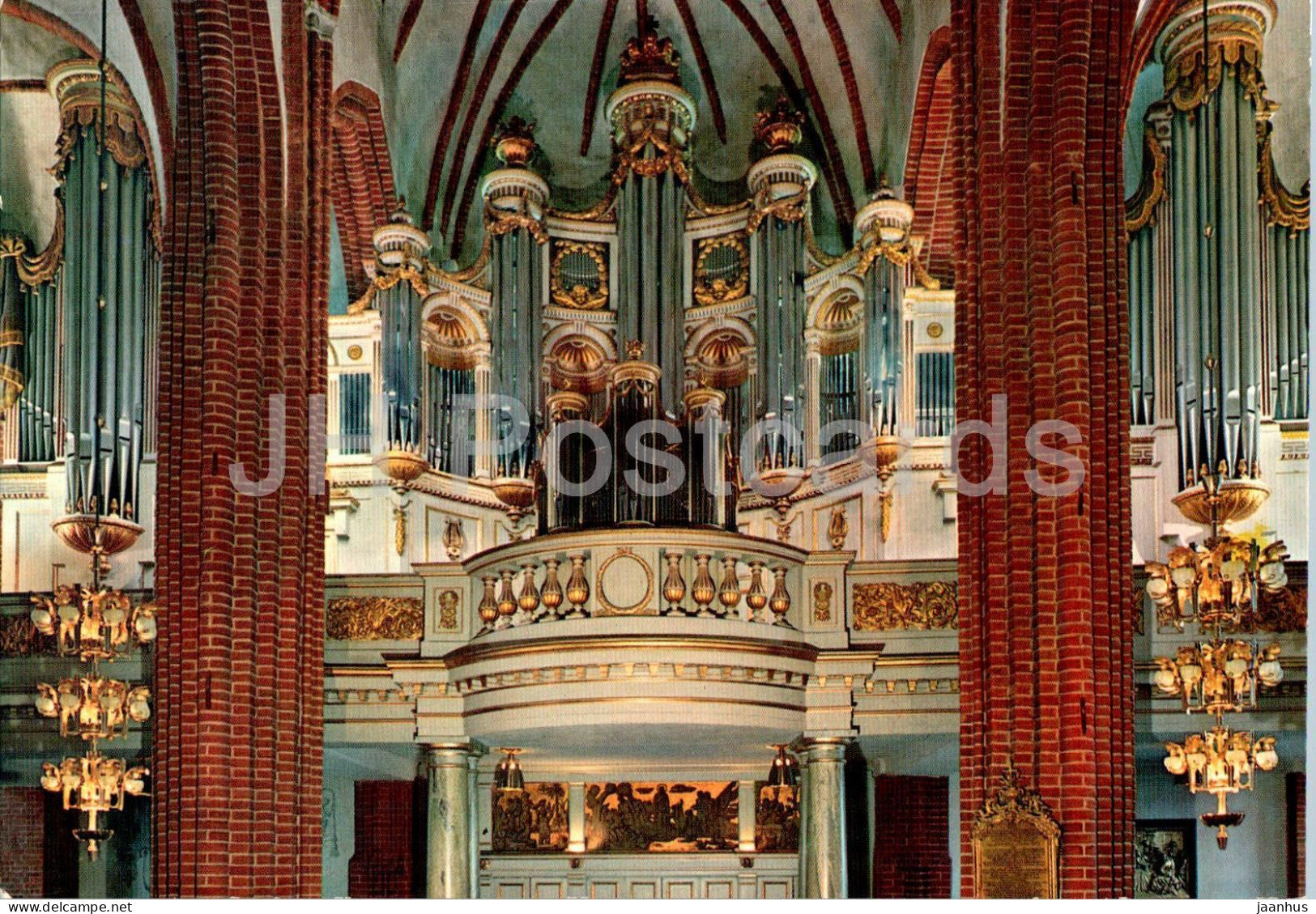 Stockholm - Storkyrkan - Fasaden till huvudorgeln byggd - Cathedral - organ - 9442 - Sweden - unused - JH Postcards