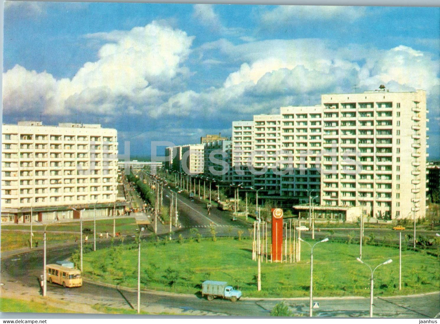 Arkhangelsk - Engels street - 1989 - Russia USSR - unused - JH Postcards