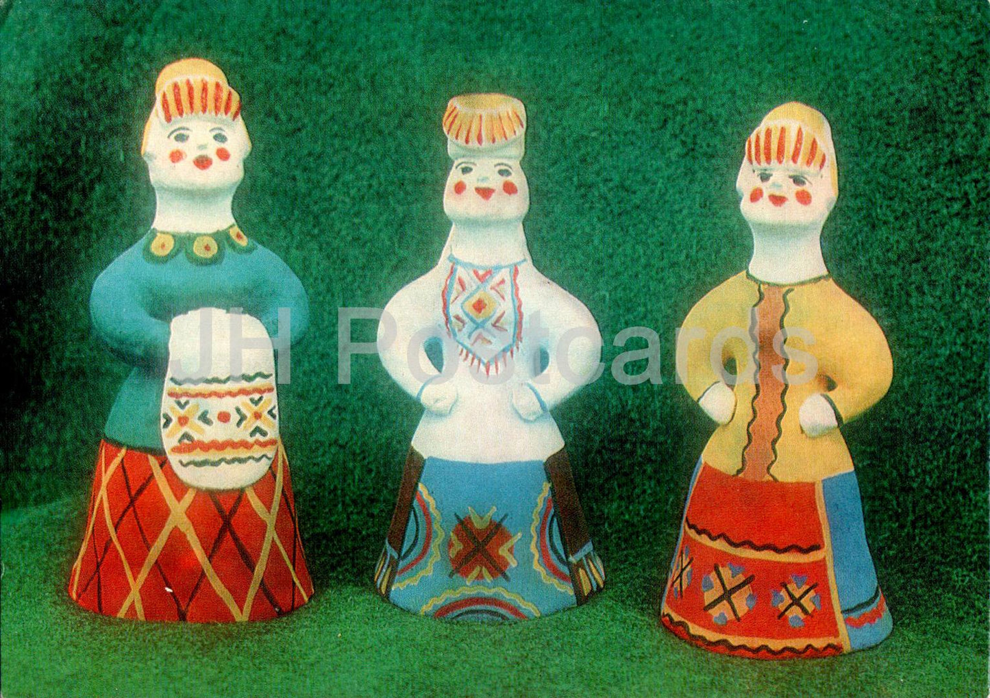 Région d'Arhangelsk - Jouet en argile de Kargopol - poupée - 1988 - Russie URSS - inutilisé 