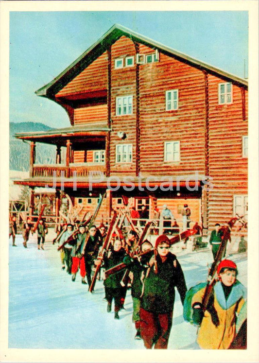 Carpates - Karpates - Camp touristique Yasin - ski - 1962 - Ukraine URSS - inutilisé 