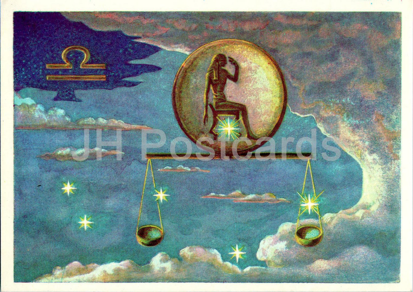 Zodiac signs - Libra - astronomy - 1978 - Russia USSR - unused