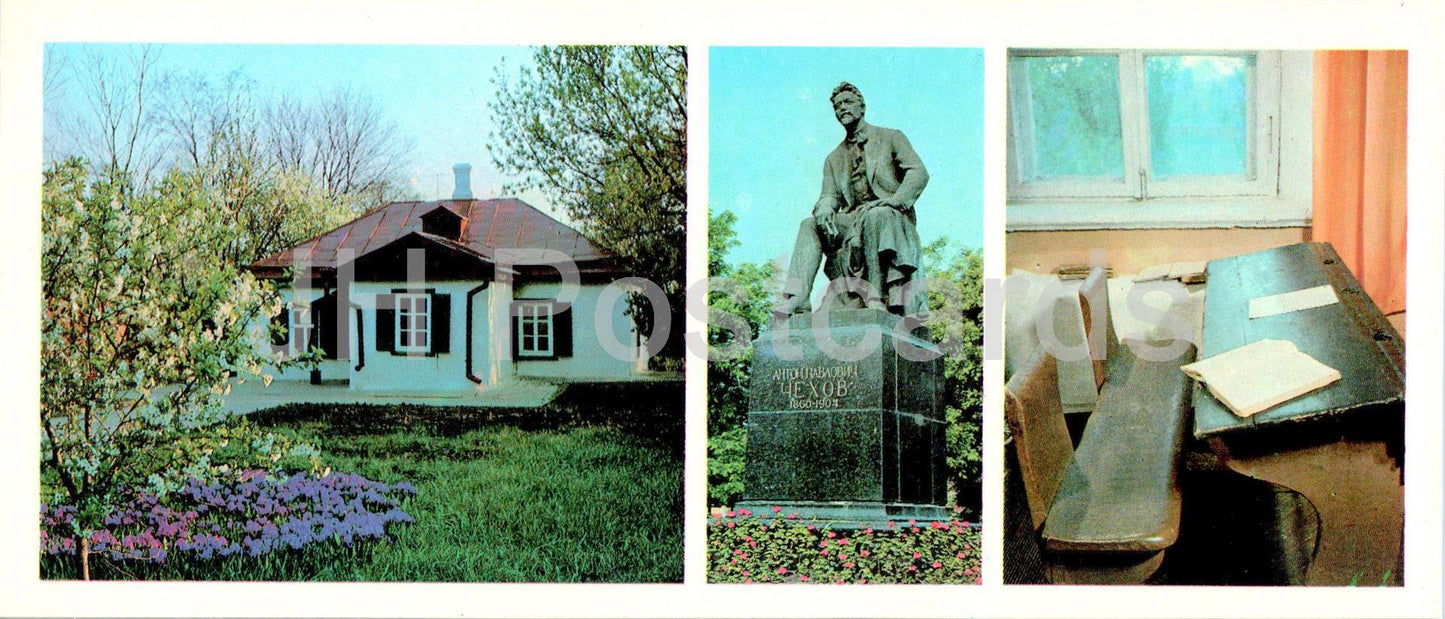 Taganrog – Hausmuseum des russischen Schriftstellers Tschechow – Denkmal für Tschechow – Schreibtisch – 1978 – Russland UdSSR – unbenutzt 