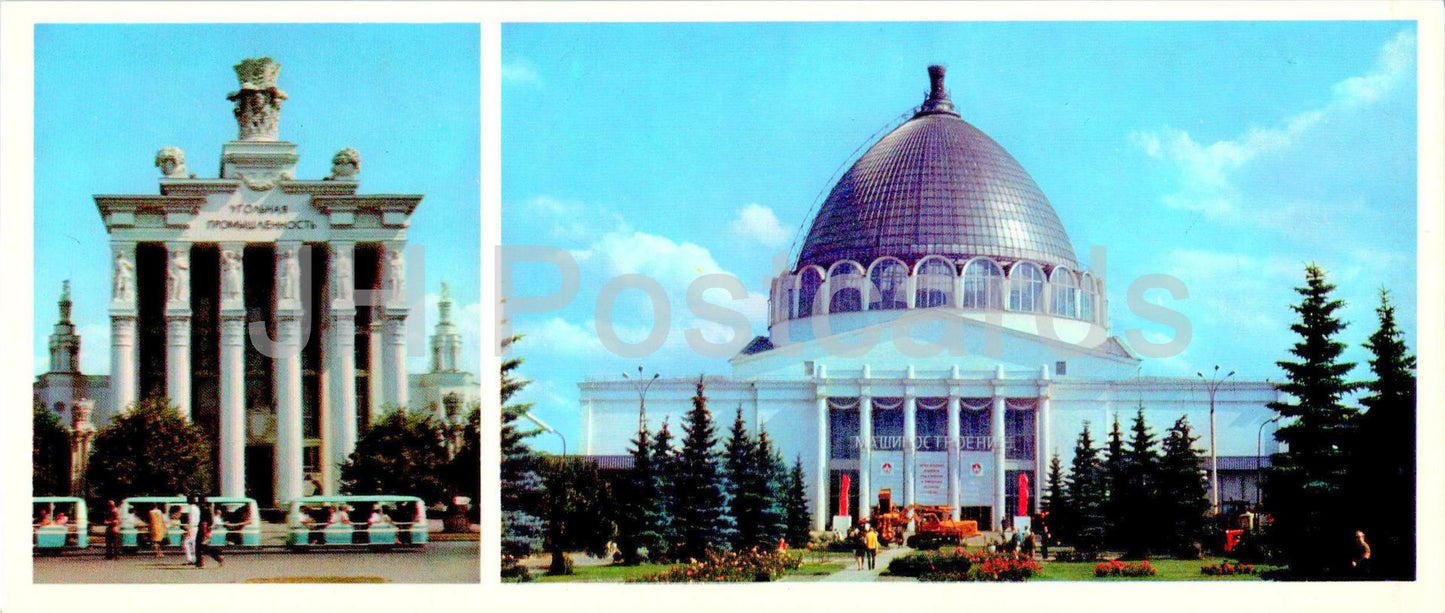 Exposition des réalisations économiques de l'URSS - Pavillon de l'industrie charbonnière et de l'ingénierie générale - 1977 - Russie URSS - inutilisé 