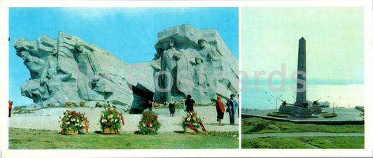 Kertch - monument en l'honneur des courageux défenseurs d'Adzhimushkay - Obélisque de la gloire - 1983 - Ukraine URSS - inutilisé 