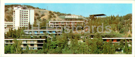 Alushta - camp de pionniers Kaskad - Crimée - 1985 - Ukraine URSS - inutilisé 