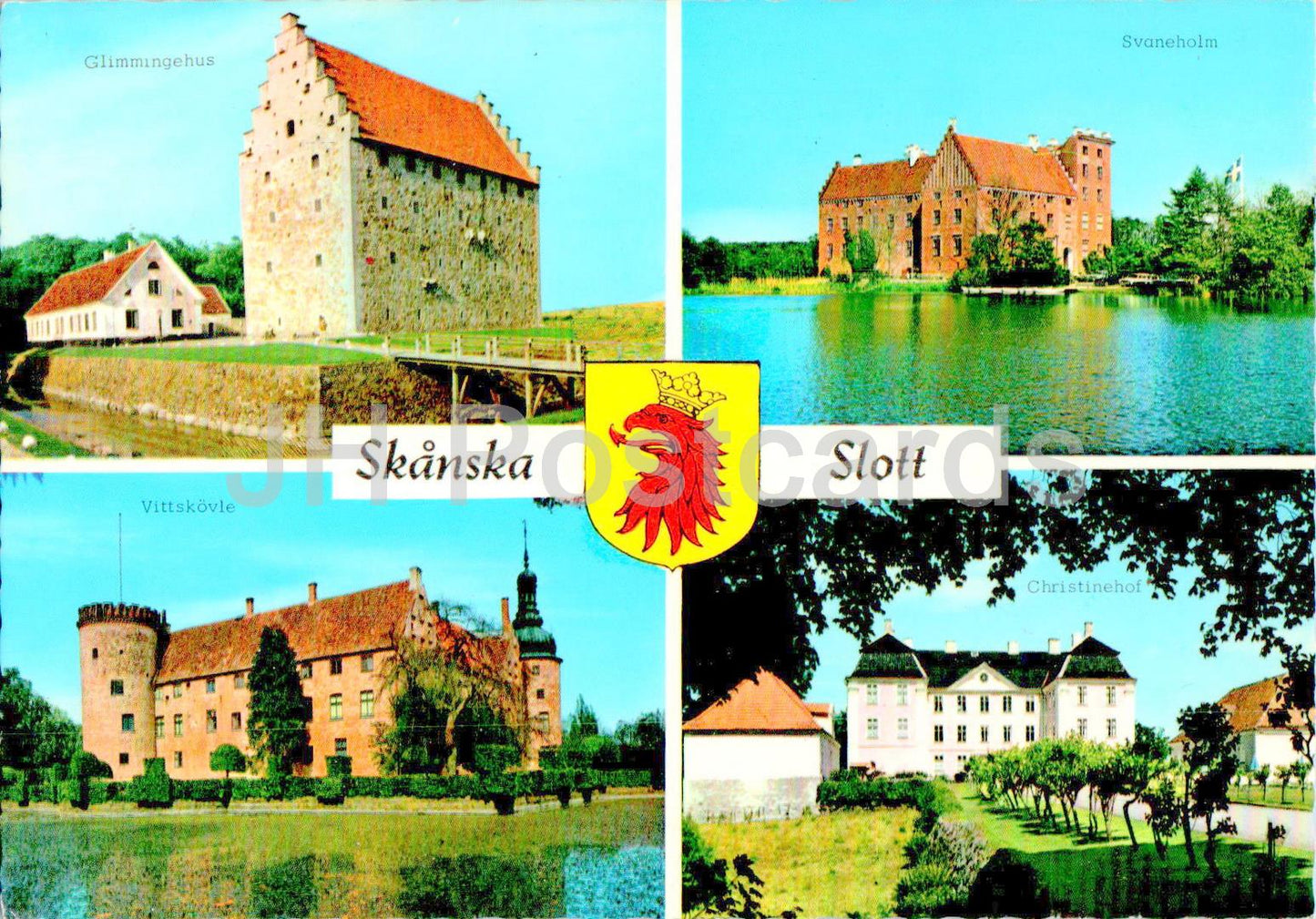 Skanska Slott - Glimmingehus - Svaneholm - Vittskovle - Christinehof - Schloss - Multiview - 0569 - Schweden - gebraucht 