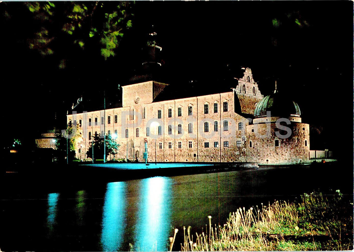 Vadstena Slott i kvallsbelysning – Schloss bei Nacht – 42/3 – Schweden – unbenutzt 