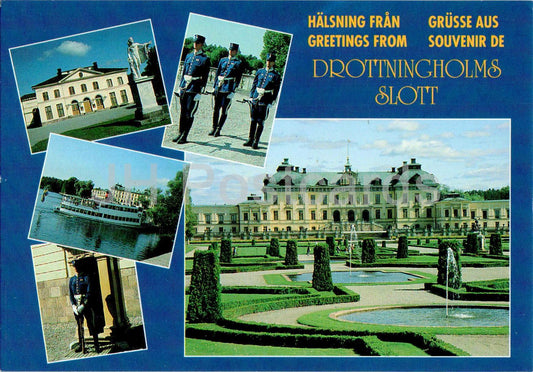 Halsning Fran Drottningholms Slott - Wache - Burg - Multiview - 1017 - Schweden - unbenutzt 