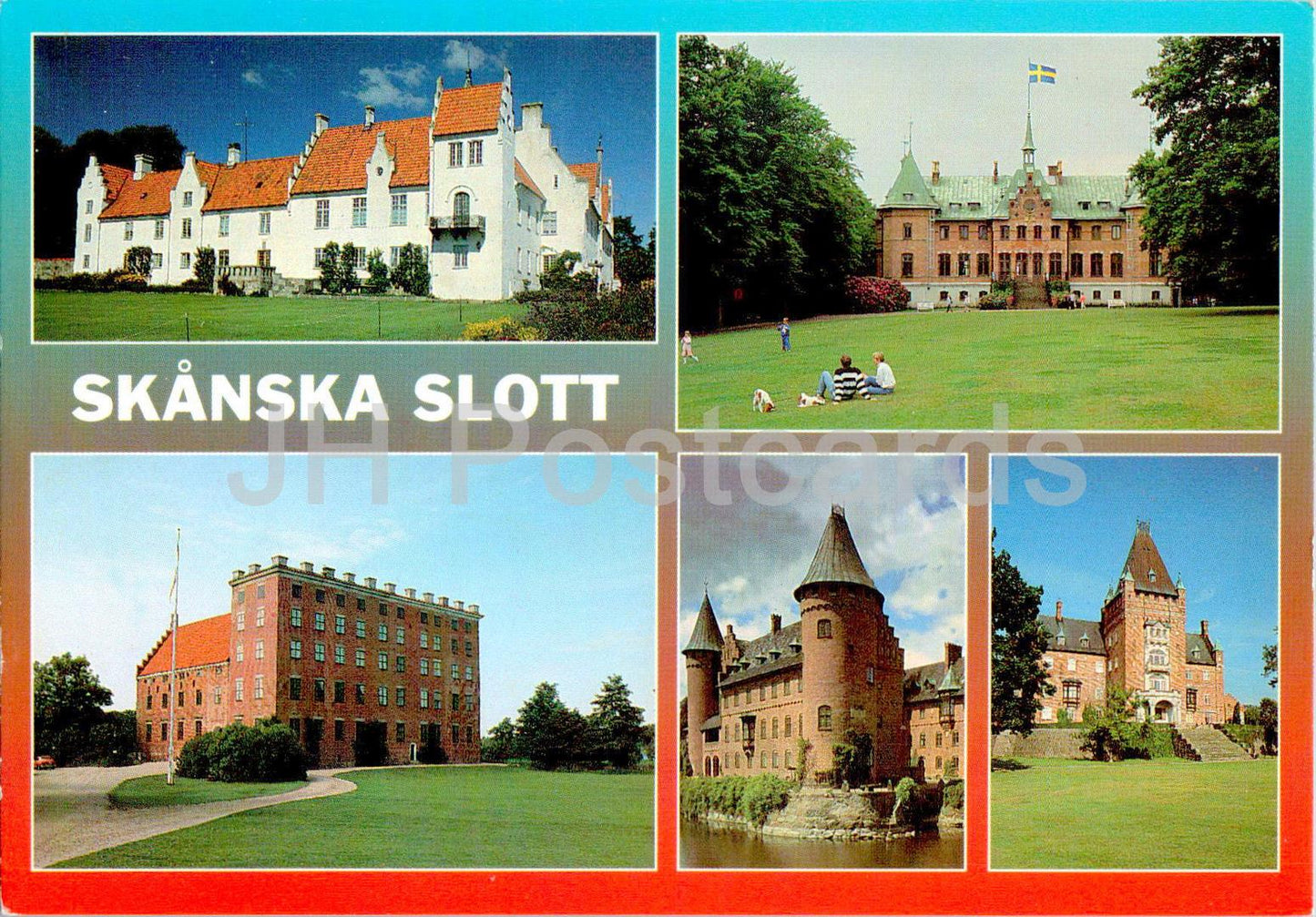 Skanska Slott - Bosjokloster - Sofiero - Svaneholm - Trolleholm - Château de Trollenas - multiview - 1721 - Suède - inutilisé 