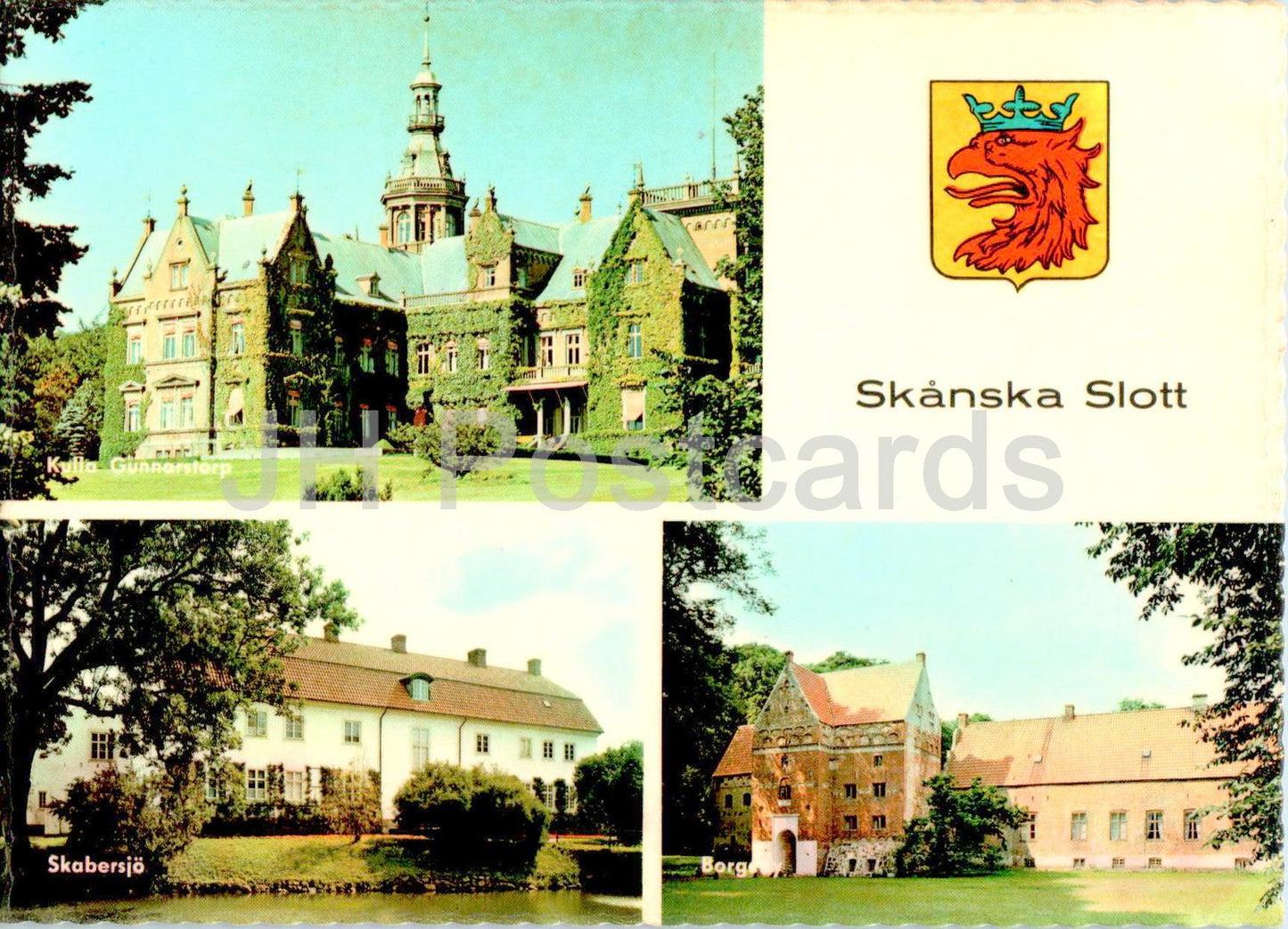 Skanska Slott - Kulla Gunnarstorp - Skabersjo - château - multiview - 943 - Suède - inutilisé 