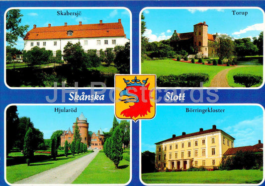 Skanska Slott - Skabersjo - Borringekloster - Hjularod - Torup - Schloss - Multiview - 1477 - Schweden - unbenutzt 