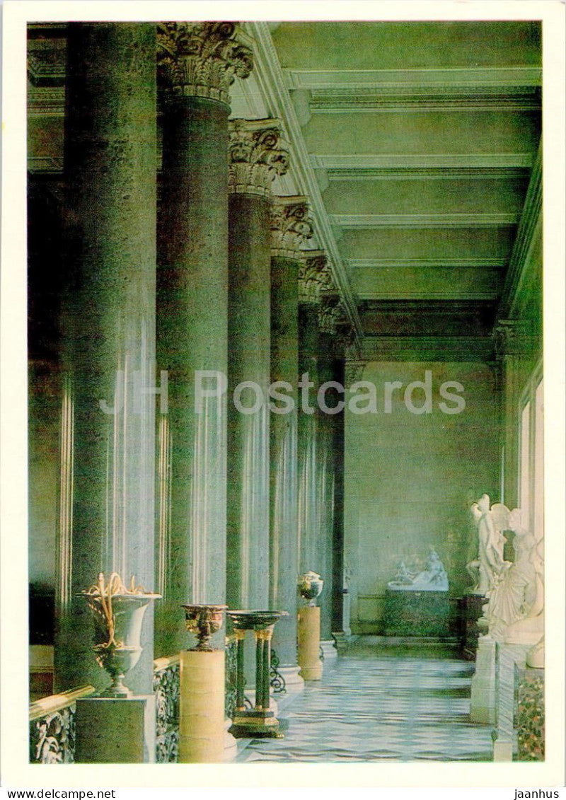 Leningrad - St Petersburg - The Upper Gallery of the New Hermitage Staircase - museum - 1984 - Russia USSR - unused - JH Postcards