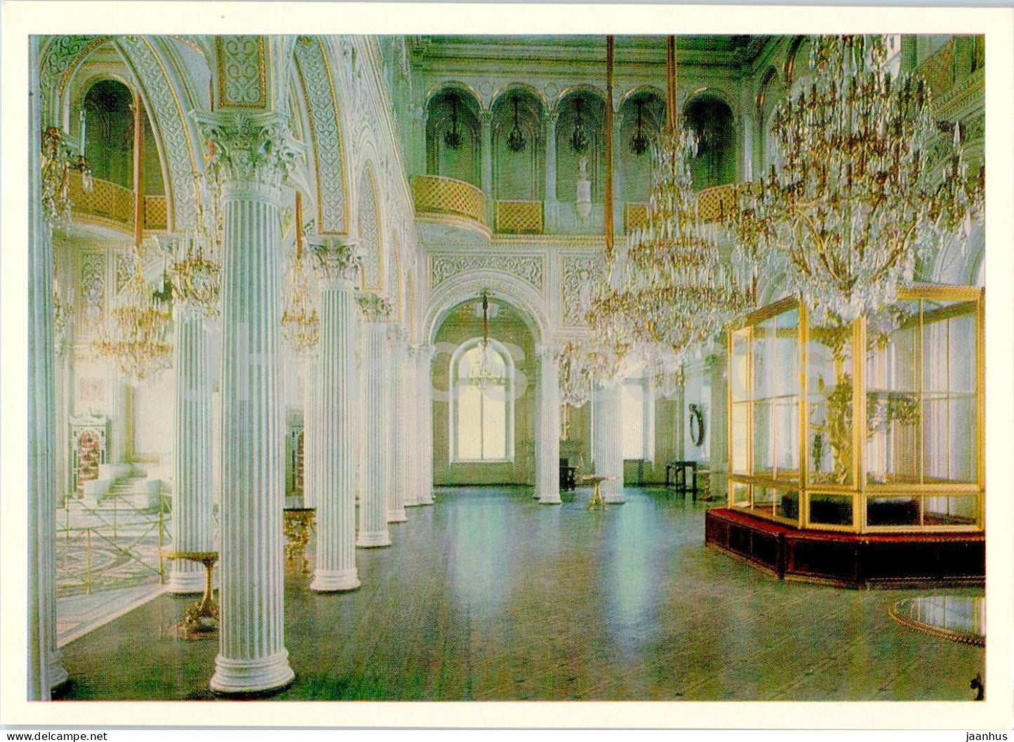 Leningrad - St Petersburg - The Pavilion Hall in the Small Hermitage - museum - 1984 - Russia USSR - unused - JH Postcards