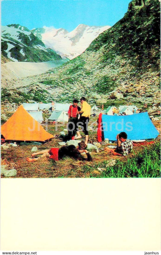 Elbrus region - The Adyl Su canyon - Zelyonaya Gostinitsa Bivouac - 1973 - Russia USSR - unused - JH Postcards