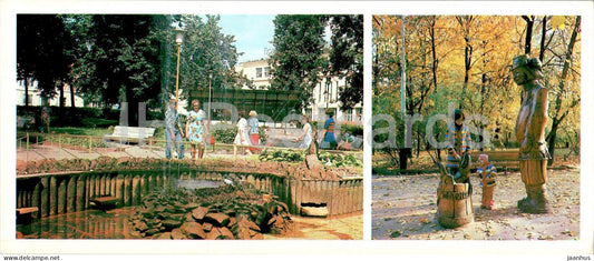 Bryansk - Marx square - Tolstoy park museum - 1980 - Russia USSR - unused - JH Postcards