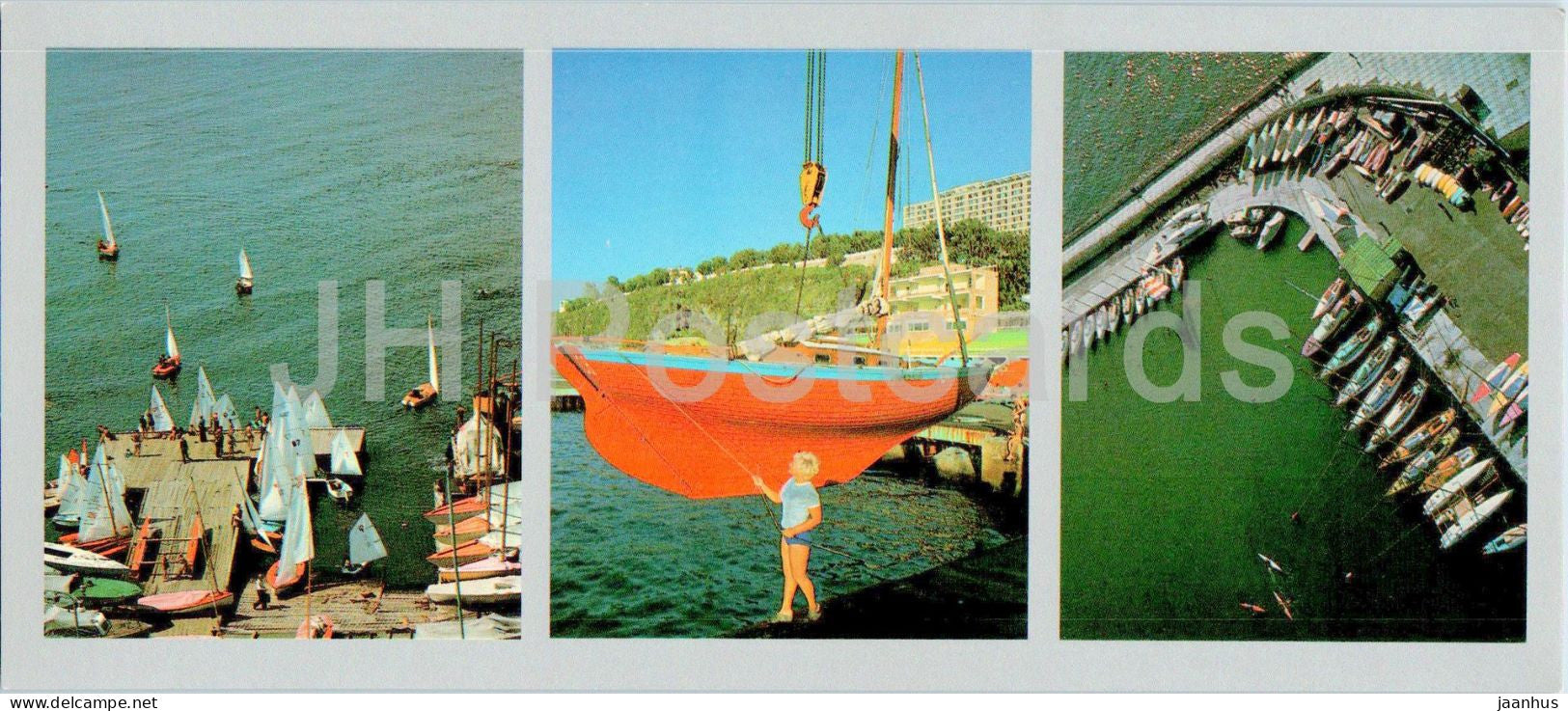 Bay of the Peter the Great - yacht club - boat - 1980 - Russia USSR - unused - JH Postcards