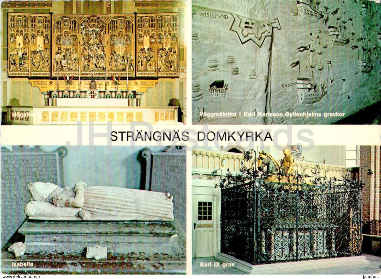 Strangnas Domkyrka - cathedral - multiview - 1963 - Norway - unused - JH Postcards