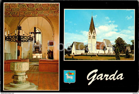 Garda Kyrka - church - 24853 - Sweden - unused - JH Postcards