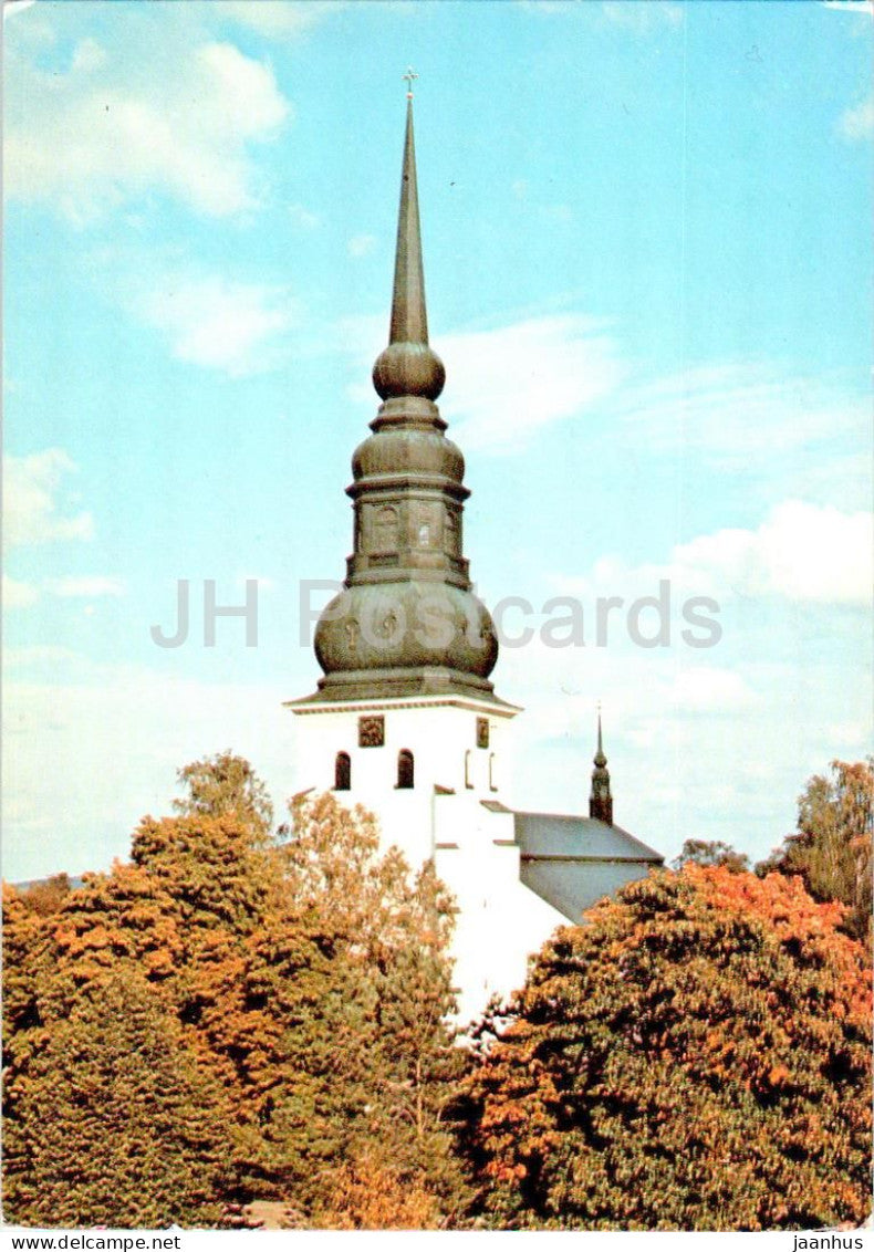 Stora Tuna kyrka - church - Sweden - unused - JH Postcards