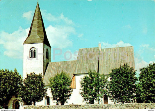 Vallstena kyrka - church - Sweden - used - JH Postcards