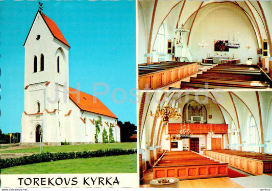 Torekovs Kyrka - Torekov - church - multiview - 1109 - Sweden - unused - JH Postcards