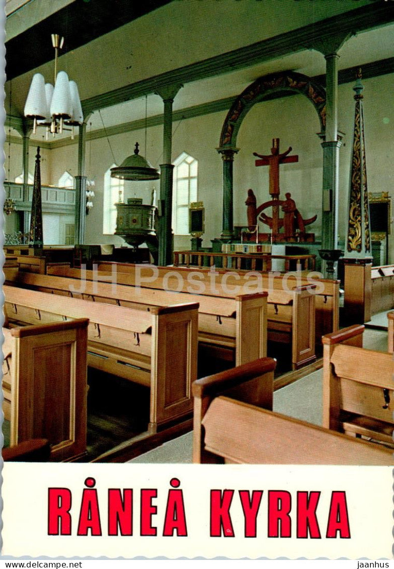 Ranea Kyrka - church - 59 - Sweden - unused - JH Postcards