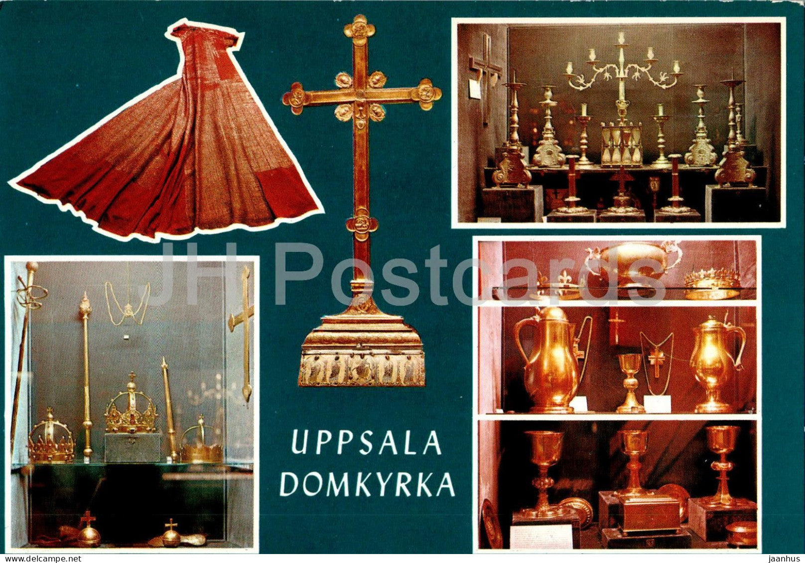 Uppsala Domkyrka - Objects in Cathedral Treasury - cathedral - multiview - 1195 - Sweden - unused - JH Postcards