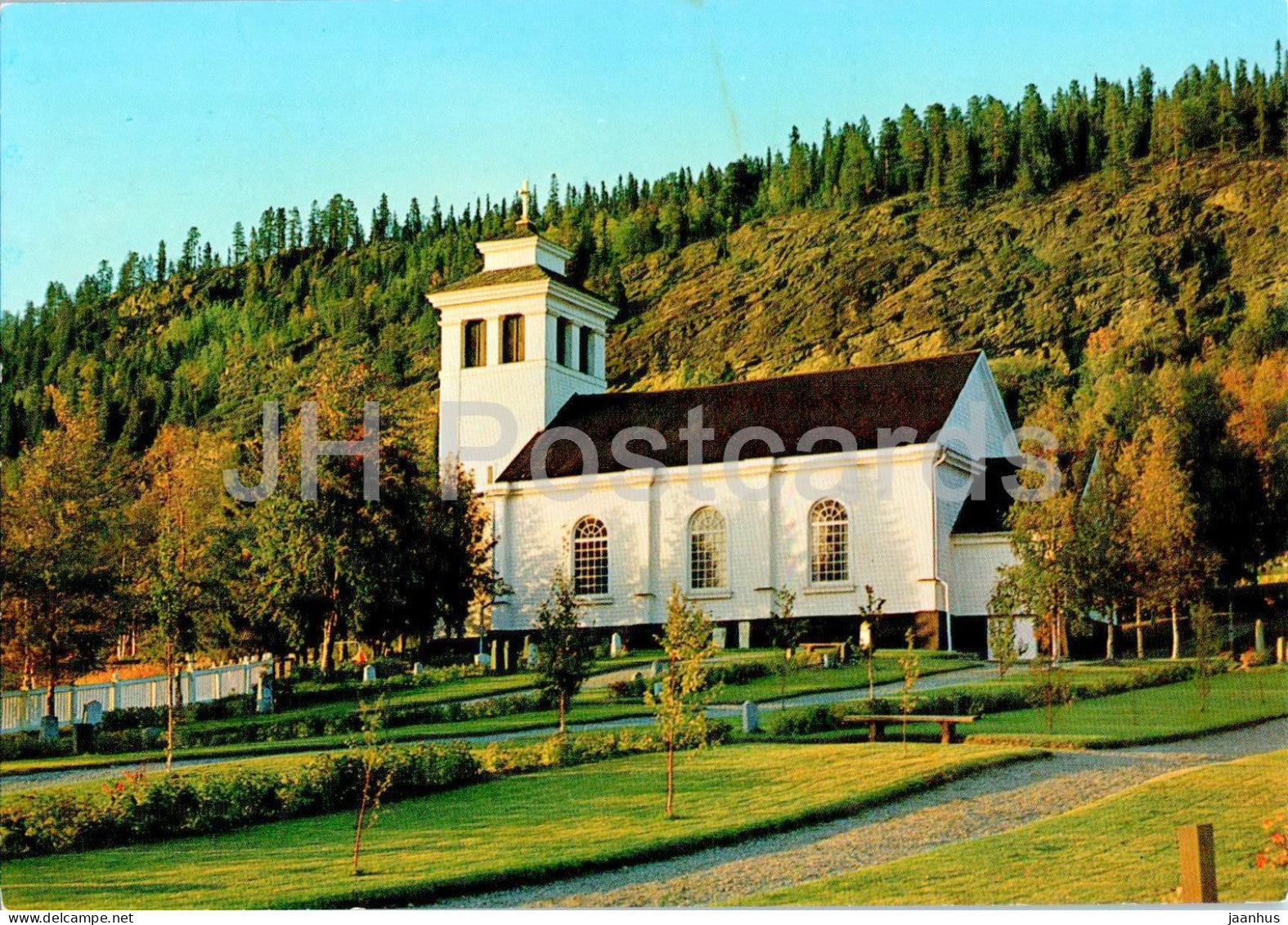 Tannas Kyrka - Norrland - Fargernas Land - church - 655 - Sweden - used - JH Postcards