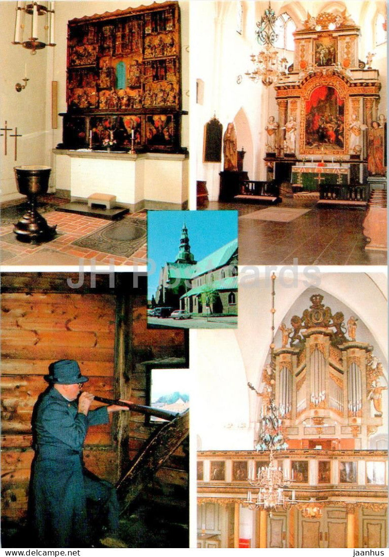 Ystad - St Maria kyrka - altarskapet - altarpiece - multiview - church - 1030 - Sweden - unused - JH Postcards