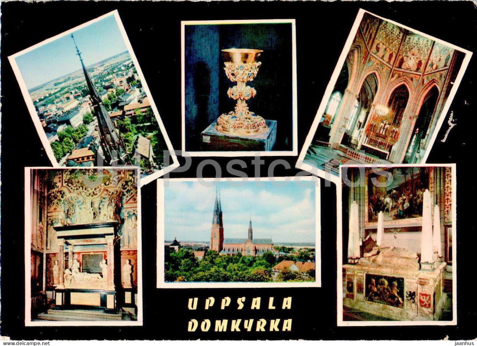 Uppsala Domkyrka - cathedral - multiview - 78/18 - Sweden - unused - JH Postcards