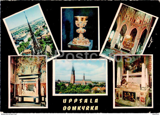 Uppsala Domkyrka - cathedral - multiview - 78/18 - Sweden - unused - JH Postcards