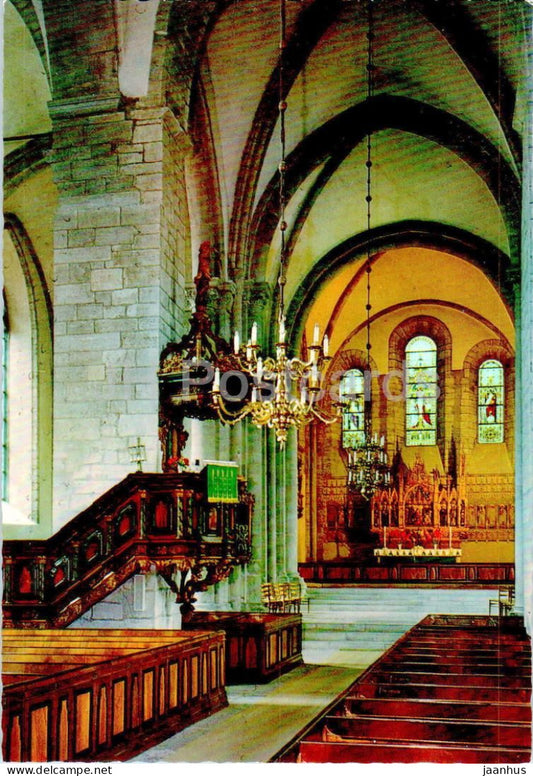 Visby - Domkyrkan - St Maria - interior - Gotland - cathedral - 6303 - Sweden - unused - JH Postcards