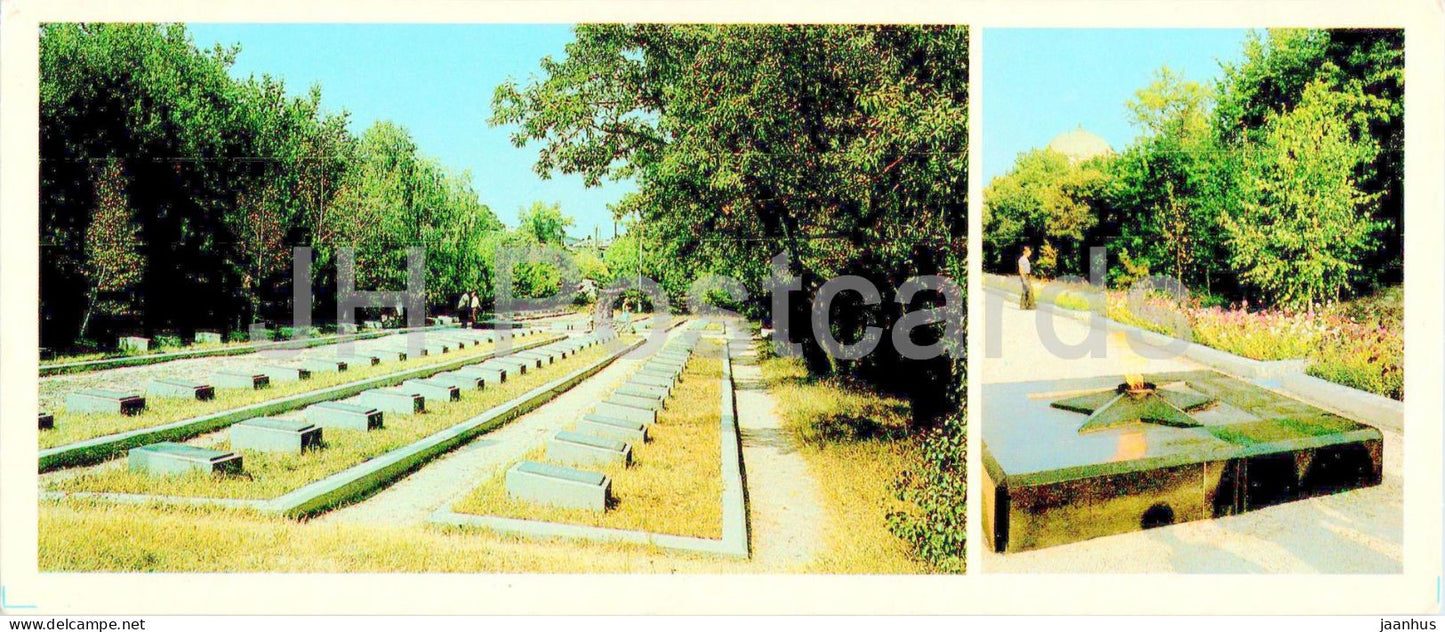 Bakhchysarai - cemetery - eternal flame - 1986 - Ukraine USSR - unused - JH Postcards