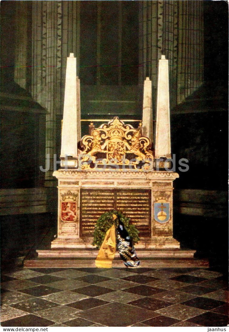 Uppsala Domkyrka - Gustav Vasas gravmonument - King Gustaf Vasa tomb monument - cathedral - Sweden - unused - JH Postcards