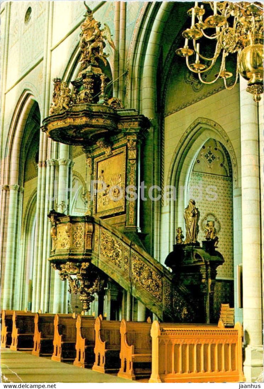 Uppsala Domkyrkan - Predikstolen - Pulpit - cathedral - 963 - Sweden - used - JH Postcards