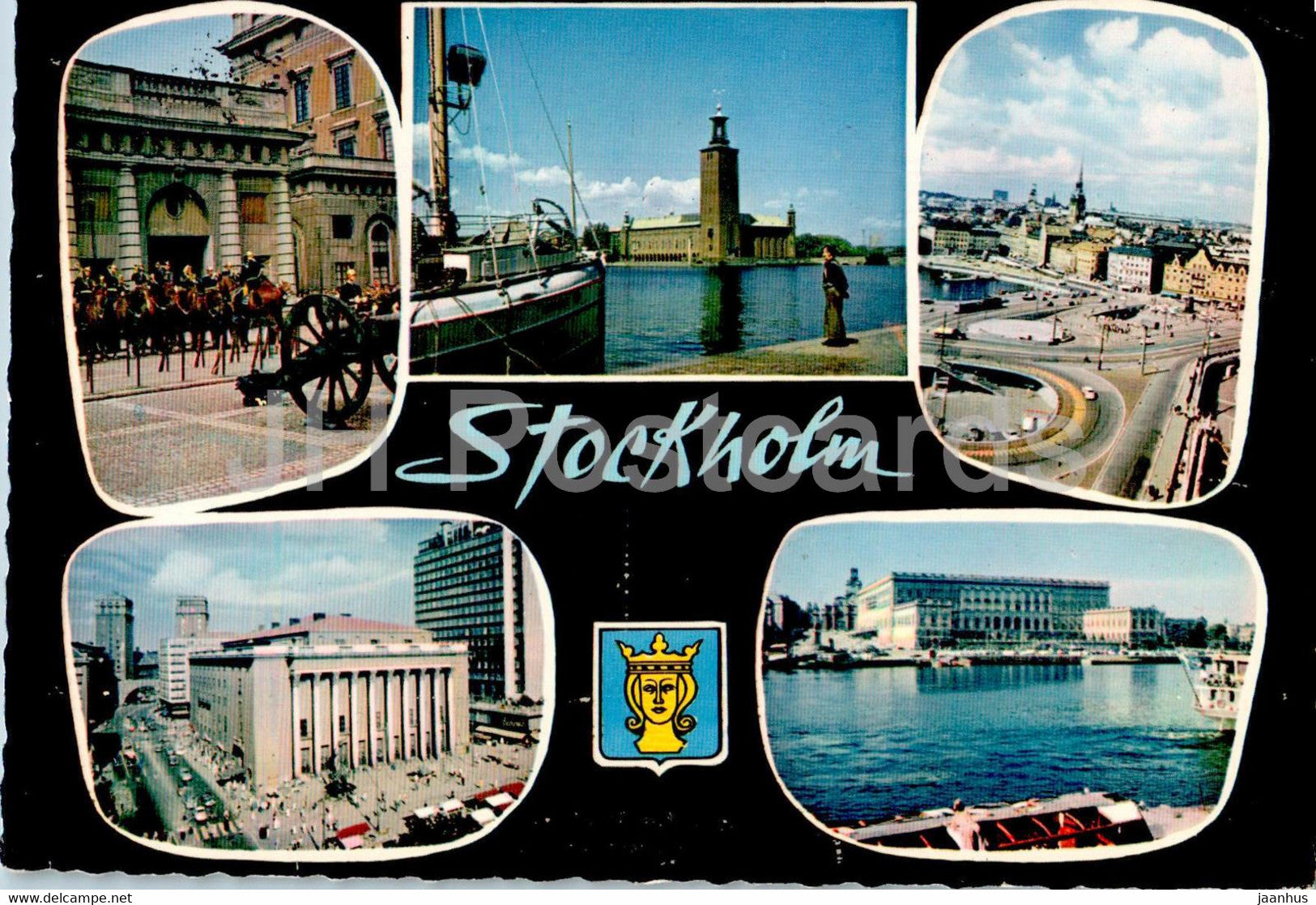 Stockholm - multiview - 130/45 - Sweden - used - JH Postcards