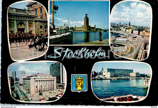 Stockholm - multiview - 130/45 - Sweden - used - JH Postcards