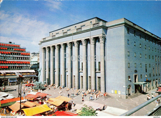 Stockholm - Concert House with Carl Milles Orpheus Fountain - Sweden - unused - JH Postcards