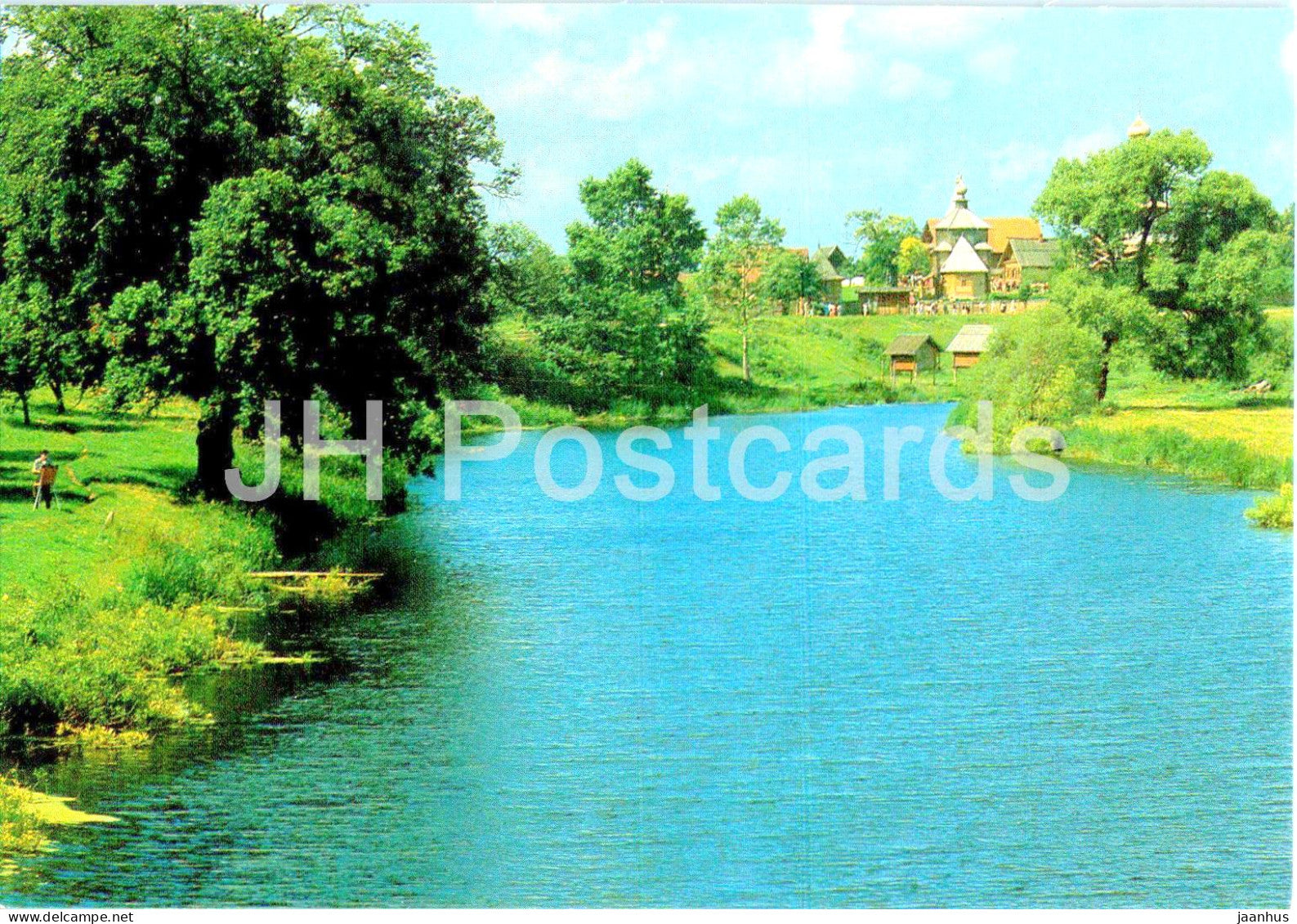 Suzdal - The Museum of Wooden Architecture and Peasant Life - Kamenka river - 1988 - Russia USSR - unused - JH Postcards