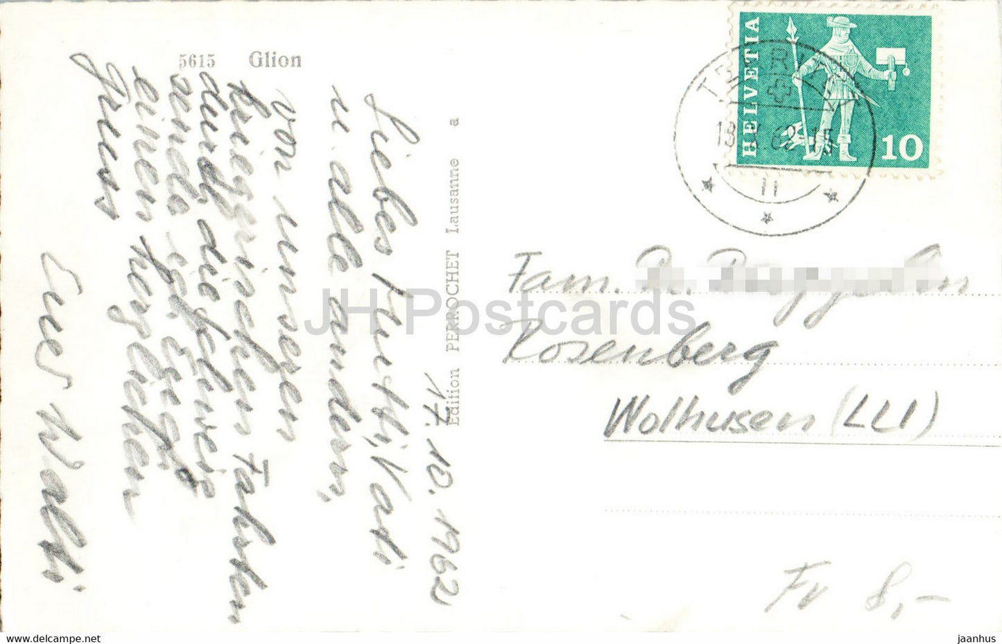 Glion - 5615 - 1962 - Suisse - occasion