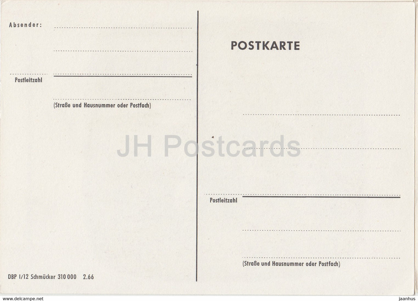 Postbeamte und Postillion der Kurhessischen Post - Postmen - Mail Service - Germany - unused